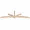 Ekena Millwork Alberta Smooth Timber Gable Bracket, Douglas Fir, 96"W x 32"H x 3 1/2"D x 3 1/2"F, 8/12 Pitch GBW096X32X0404ALB00SDF - alternate 2